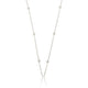 Silver Necklace with Small Beads - Fine Design