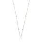 Silver Necklace with Small Beads - Fine Design