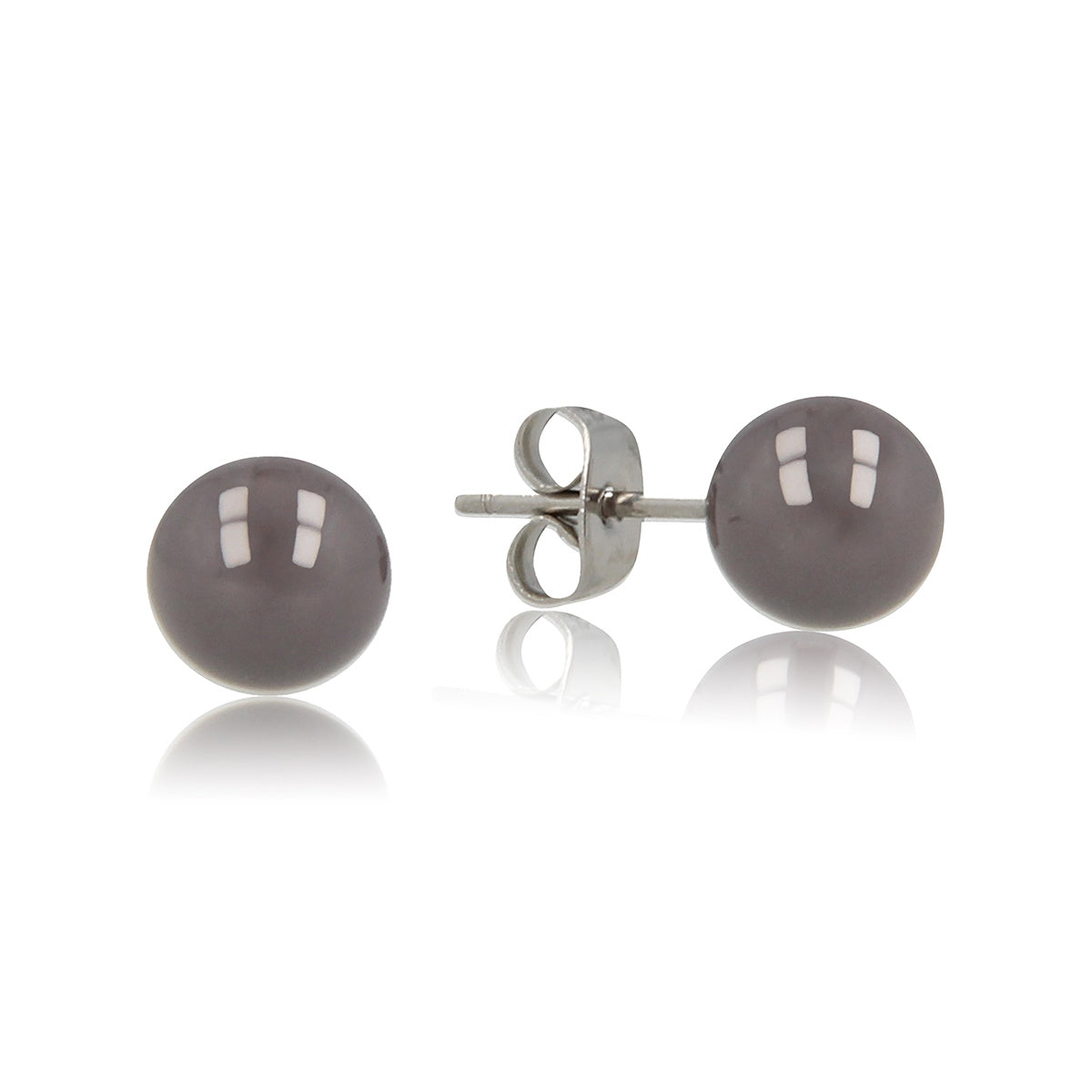 Gray Ceramic Earrings: Timeless Elegance