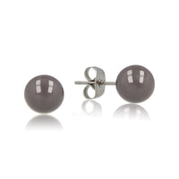 Gray Ceramic Earrings: Timeless Elegance