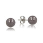 Gray Ceramic Earrings: Timeless Elegance