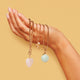 Golden Box Necklace with Amazonite Shell - Summer Necklace
