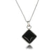 Zilveren Schakelketting met Onyx Hanger - Uniek Design