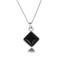 Zilveren Schakelketting met Onyx Hanger - Uniek Design