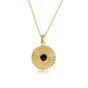 Gouden Onyx Zonnetjes Ketting - Fijne Schakelketting