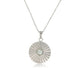 Zilveren Amazonite Ketting met Zonnetjes Hanger