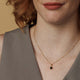 Gold chain with Onyx hexagon pendant gemstone