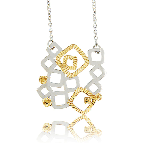 Chic Short Necklace - Silver & Gold - Sustainable Design
