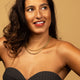 Gouden Dames Ketting 3mm Balletjes - 44cm Lengte