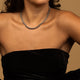 Silver Ladies Necklace 45cm with 7mm Beads