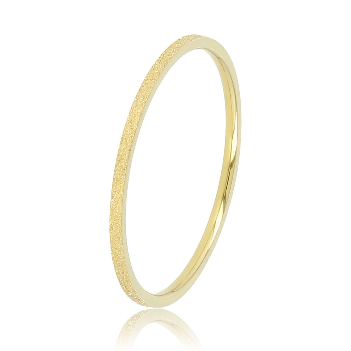 Aanschuifring goud - stardust effect - 1mm smal - My Bendel