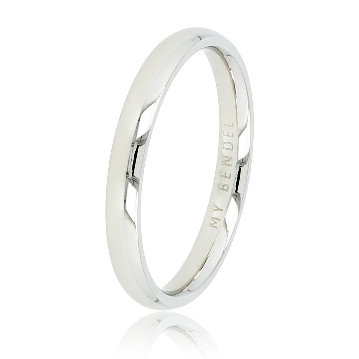 Gladde zilveren stapelring 2,5 mm - Stainless steel - verkleurt niet - My Bendel