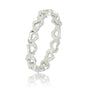 Zilveren ring met hartjespatroon - 3,5 mm Stainless steel