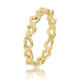 Gold ring - open heart pattern - hypoallergenic
