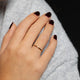 Fijne stapelring goud 1mm - Stainless steel met dikke plating