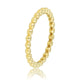 Gouden ring met bolletjes - hypoallergeen Stainless steel