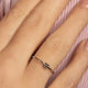 Fine silver stacking ring - two small rings - hypoallergenic