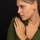 Silver stacking ring - sapphire glass stone - Stainless steel
