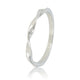 Zilveren damesring met twist - elegant Stainless steel - 2 mm