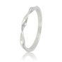 Zilveren damesring met twist - elegant Stainless steel - 2 mm