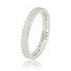 Zilveren ring - slangenhuid patroon - 3 mm smal