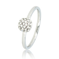 Zilveren ring met zirkonia - Minimalistisch Stainless steel design