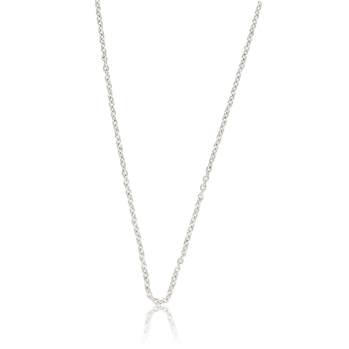 Zilveren Lange Minimalistische Schakelketting