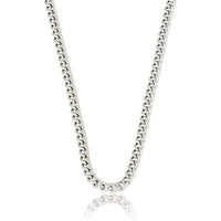 Tough silver necklace with 4 mm chunky links