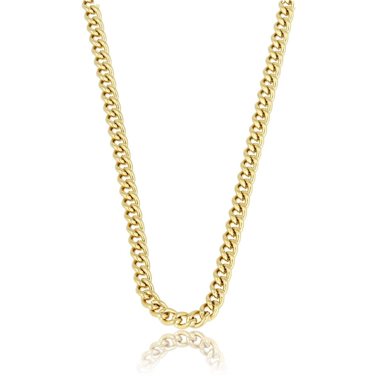 Goldene Kette 4mm Grobe Glieder Robustes Design
