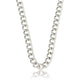 Stoere zilveren ketting met 6 mm grove schakels