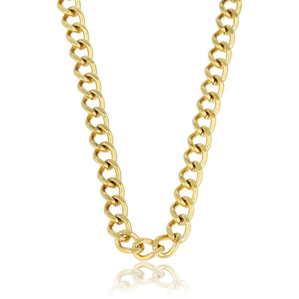 Gouden Ketting 6mm Grove Schakels Stoer Design