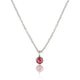 Silberne Kette mit rosa Zirkonia-Stein - Verfärbt sich nicht