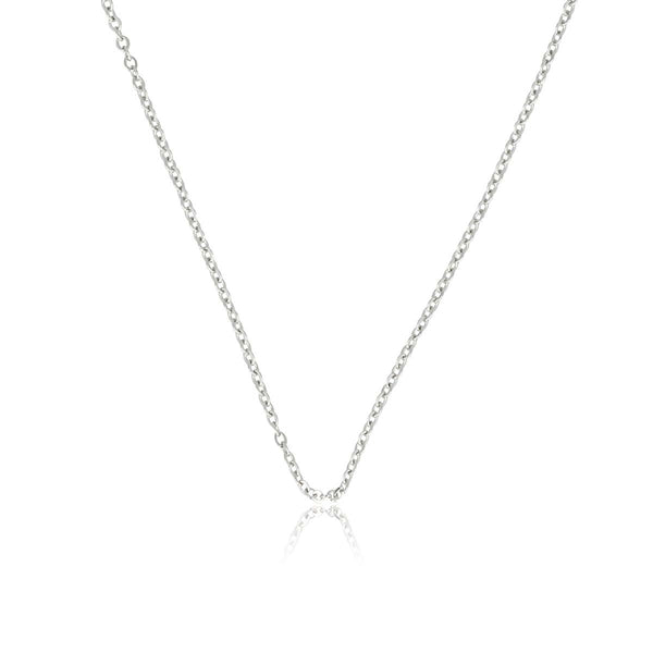 Fijne 1mm RVS Schakelketting - Zilverkleurig