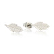Elegante Zilveren Veer Oorstekers 12mm