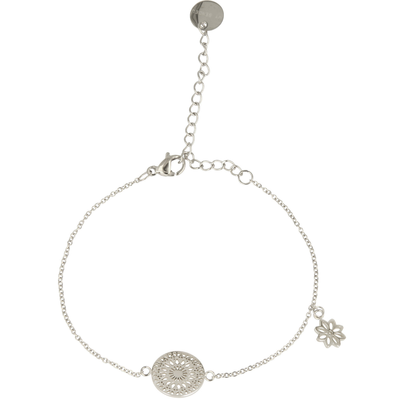 Verstellbares Mandala-Armband - Nachhaltiger Edelstahl
