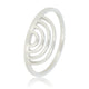 Sierlijke ring - Uniek design - Stainless steel halfronde bogen