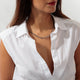 Stoere zilveren ketting met 6 mm grove schakels