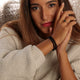 Elastische Black Agate Armband 6mm Edelstenen