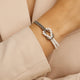 Silver Bracelet with White Pearls - Elegant Design