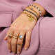 Gouden Armband met Zwarte/Witte Parels - Luxe Sieraden