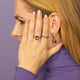 Wide braided gold women's ring - Elegant and stylish