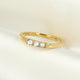 Gouden ring - sprankelende Swarovski stenen
