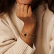 Elastische Onyx Armband met Hart bedel