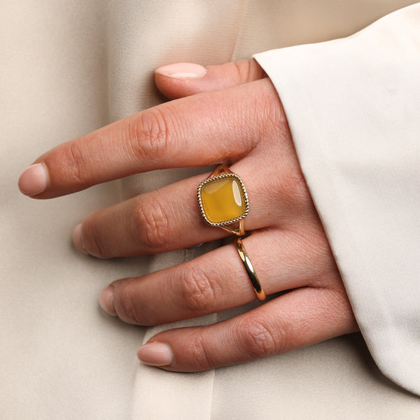 Gladde gouden stapelring 2,5 mm - aanschuifring - Stainless steel