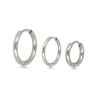 Elegant Trio: Diverse Silver Earrings Set