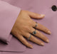 Zilveren ring met zonnetje - Onyx edelsteen - Innerlijke kracht