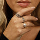Silver vintage ring - White pearl - Timeless elegance