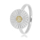 Silberner Ring mit Sonne - Amazonit