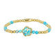 Gouden Armband met Imperial Jasper Bloemen bedel