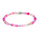 Elastic Bracelet Rose Stripe Agate Gemstone